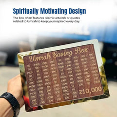 Wooden Umrah Saving Box - Your Halal Savings Journey